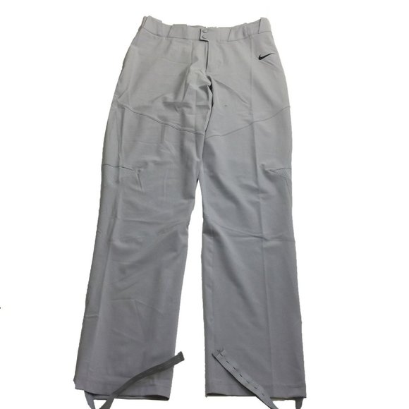 NWT Nike Flex Vapor Elite Full Length Baseball Pants Size-L Gray 747230-052 - Picture 1 of 6